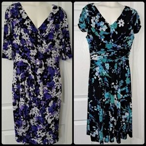 2for1 Bundle of Foral Dresses Size 12
